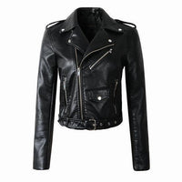 Bikerjacke Damen | Mit Reißverschluss für Alltag und Freizeit – Schwarz