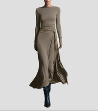 Merly™ - Elegantes Kleid mit Formender Wirkung – Khaki