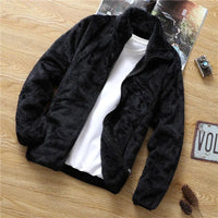 Luffy | Gemütliche Fleecejacke für den Winter – Schwarz