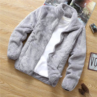 Luffy | Gemütliche Fleecejacke für den Winter – Grau