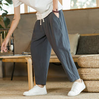 Anton | Sommerhose aus Leinen – Grau