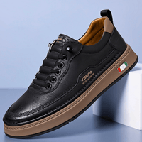 Italienische Lederschuhe – Schwarz