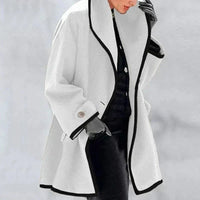 Maria | Elegante und trendige Fleecejacke – Weiß