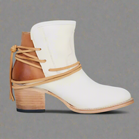 Damaris | Vintage Western Boots für unvergleichlichen Stil – Weiß