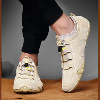 Orthopädische Mokassins aus echtem Leder für Männer - Harmen – Beige