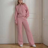 Élan™ Soft Sweatshirt Set mit minimalistischem Design / Moderne Eleganz und erstklassiger Komfort für alle Gelegenheiten! – Rosa