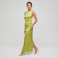 Julia | Damen Festlich Langes Hochzeitsgast Maxikleid – Grün