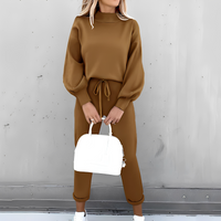 Cyntia - Komfortables, gemütliches Loungewear-Set für Damen – Braun